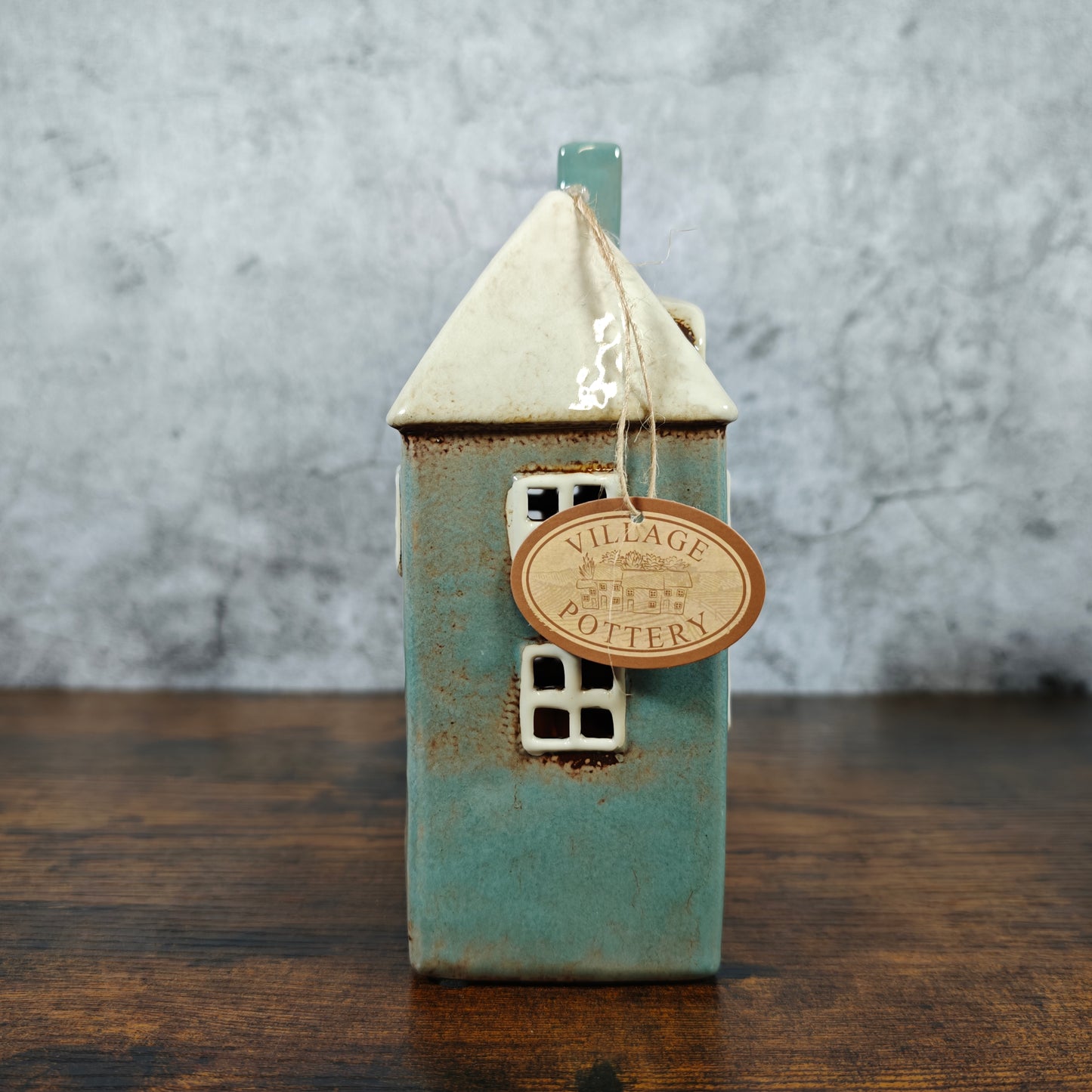 Village Pottery Tall House Tealight Holder