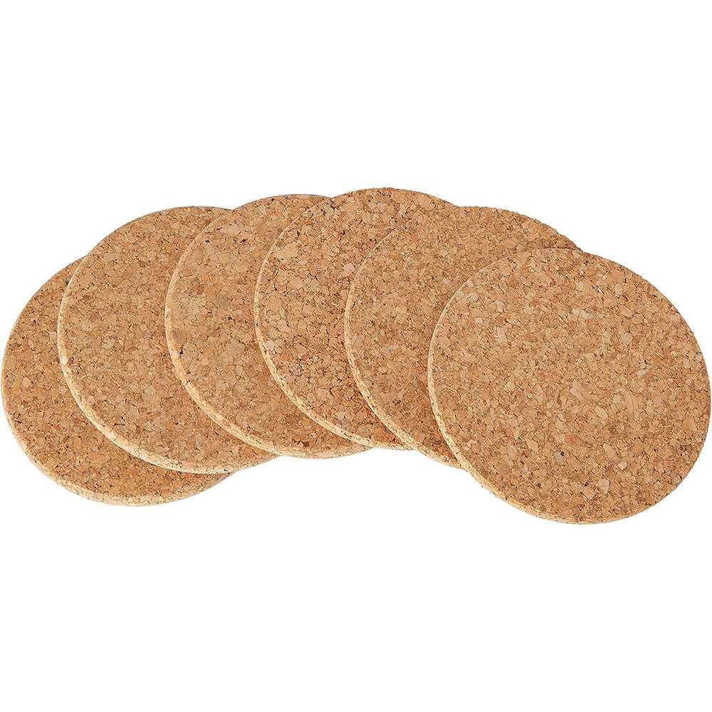 Apollo Round Cork Coasters Set of 6
