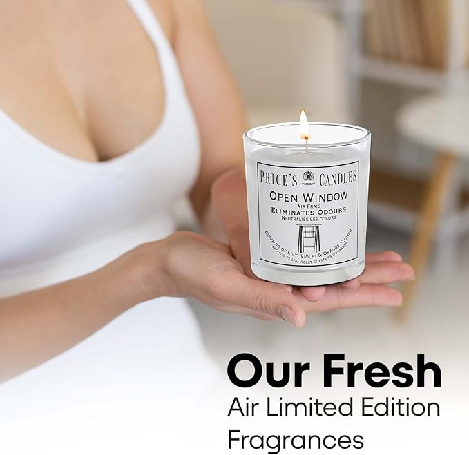 Price's Glass Candle - Open Window 