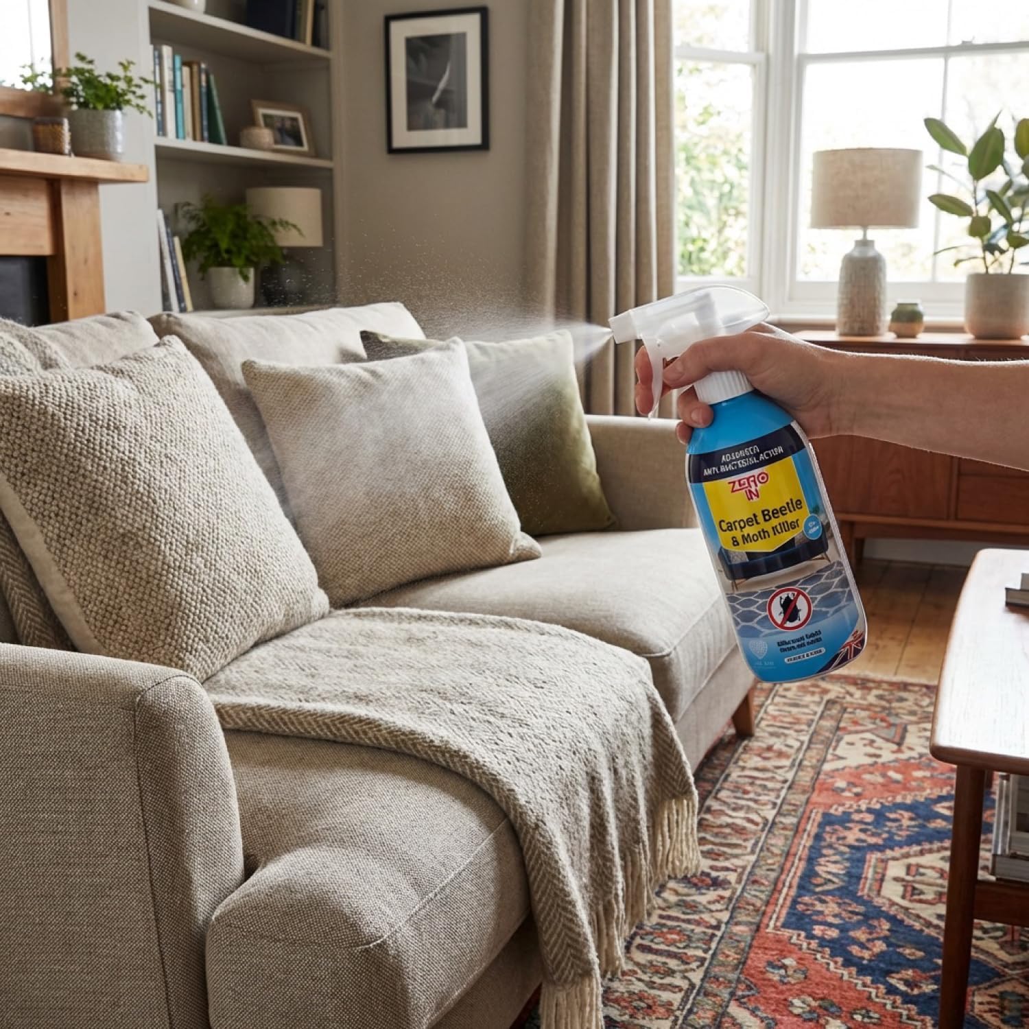 Zero In Carpet Beetle & Moth Killer Spray 500ml ZER979