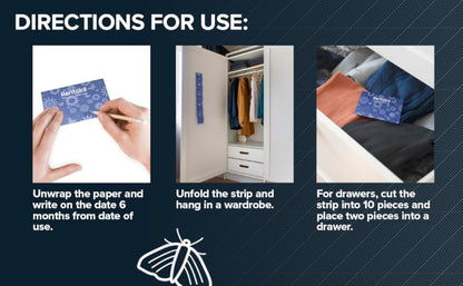 Rentokil Clothes Moth Killer Papers Pack of 10