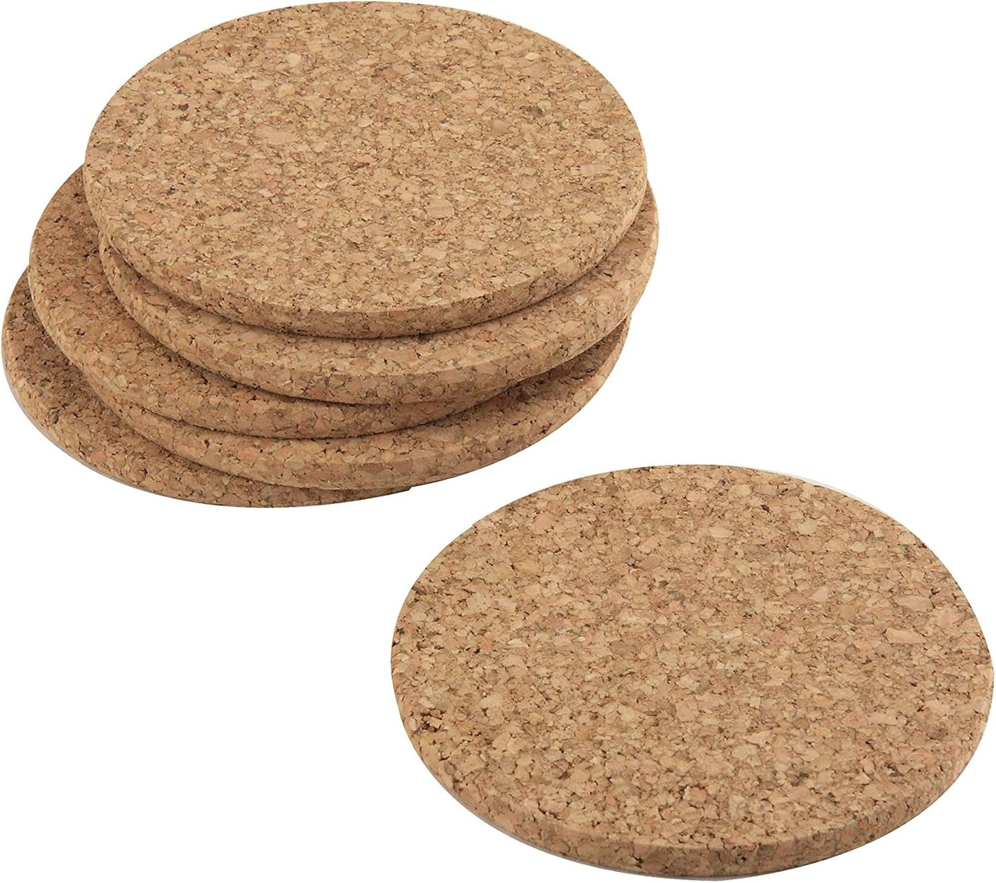 Apollo Round Cork Coasters Set of 6