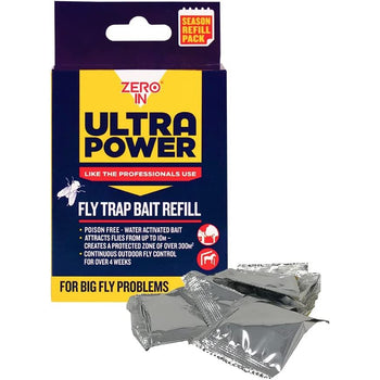 Zero In ULTRA POWER Fly Trap Bait Refill 6 x 8g