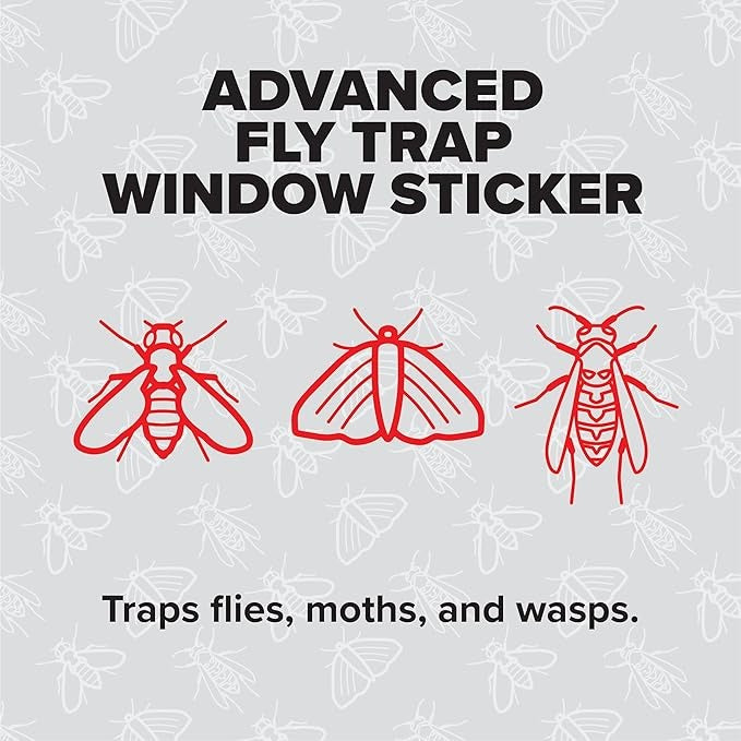 Rentokil Advanced Fly Trap Window Sticker 4 Pack