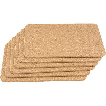 Apollo Rectangular Cork Placemats Set of 6