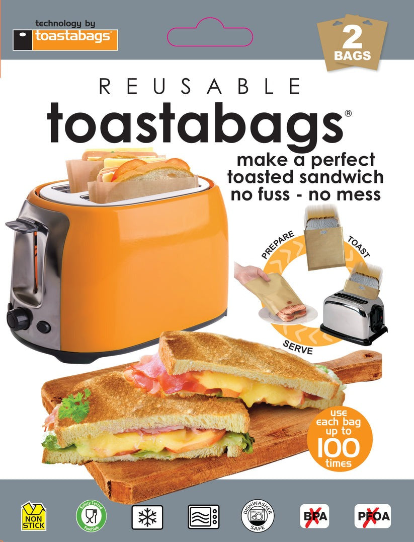 Toasting Bags - Reusable 100 times - 2 Bags