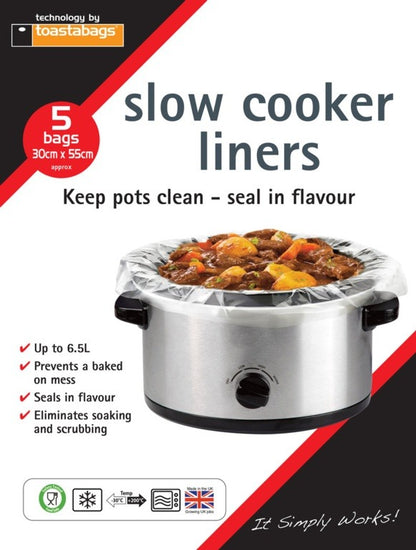 Toastabags Slow Cooker Liners - 12 Packs of 5