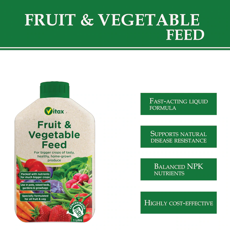 Vitax Fruit & Vegetable Feed Liquid Concentrate 1 Litre