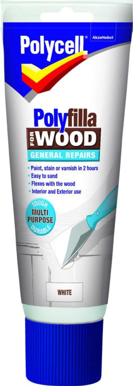 Polycell Polyfilla Wood Filler General Repairs White 300g