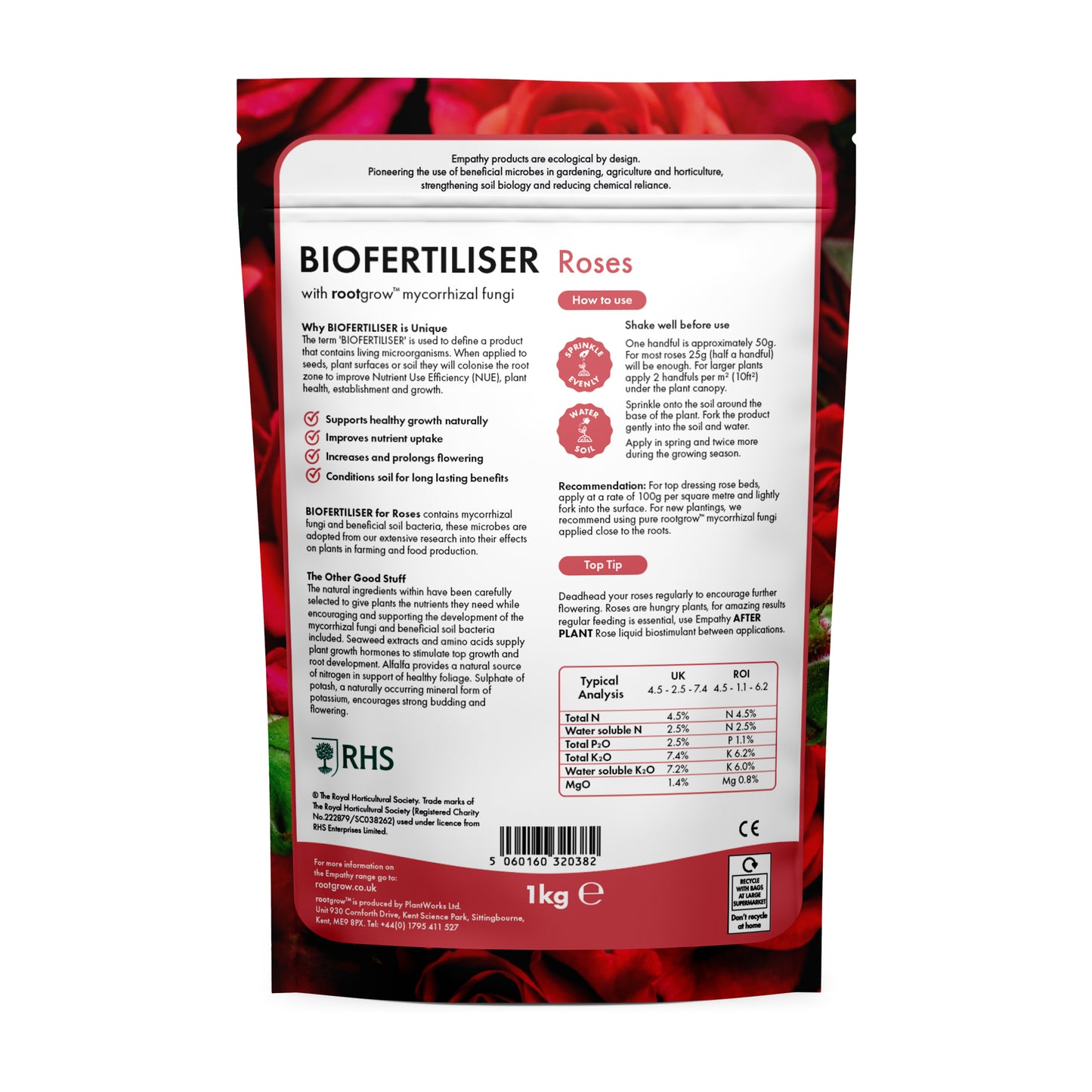 Empathy Afterplant Rose Food 1kg