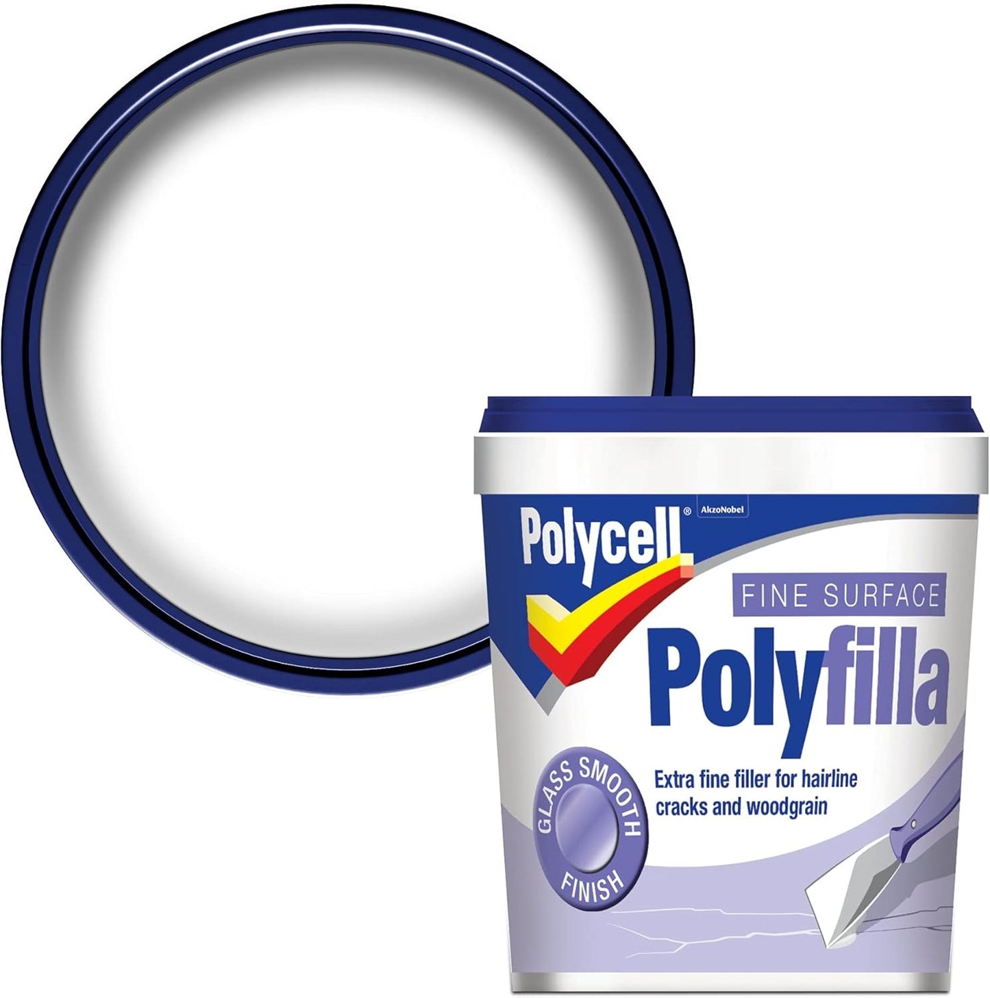 Polycell Fine Surface Polyfilla 500g Tub