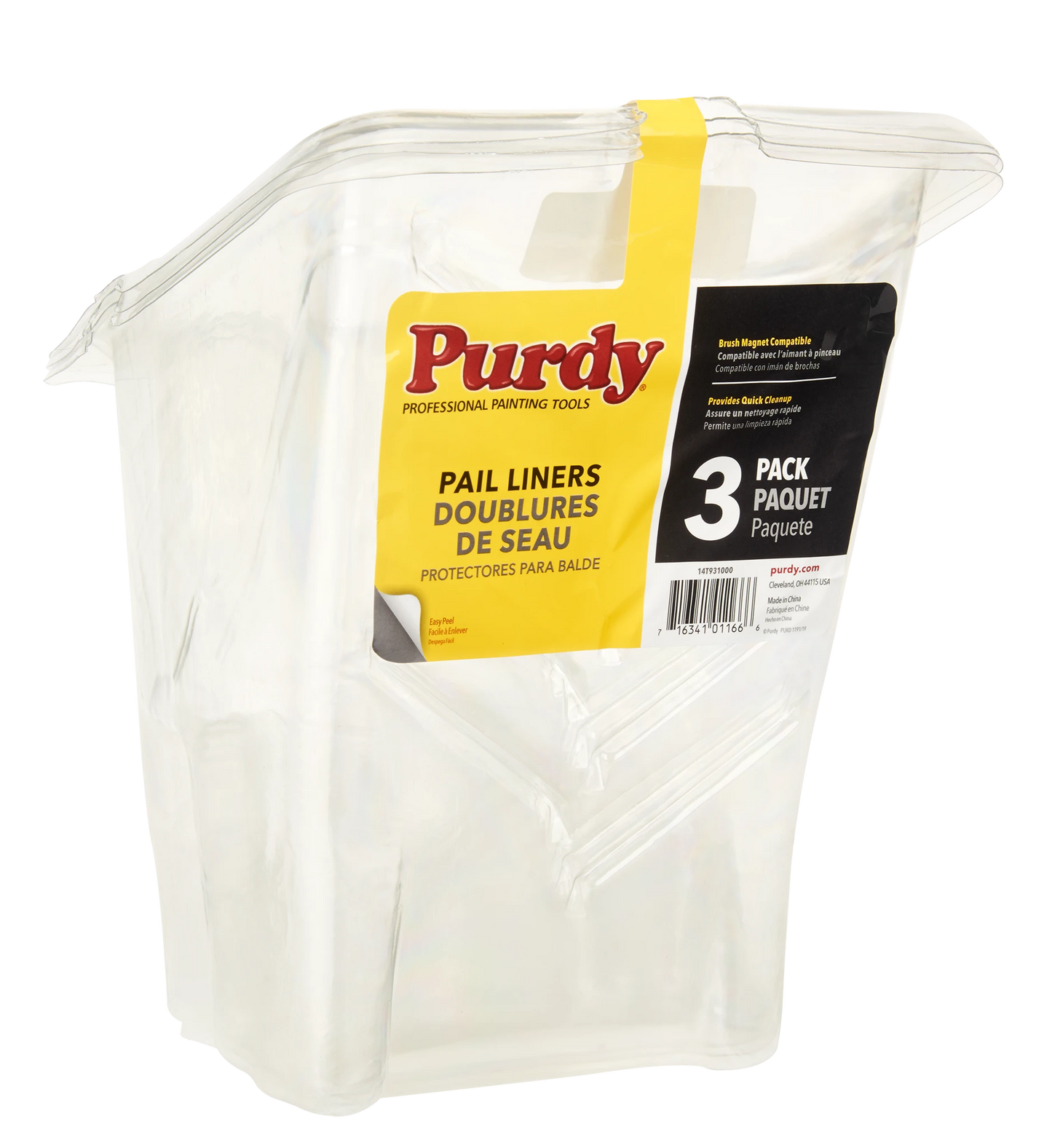 Purdy Paint Pail & Pack of 3 Liners Combo Pack
