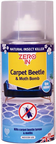 Zero In Carpet Beetle & Moth Bomb 150ml Aerosol ZER987