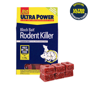 The Big Cheese Ultra Power Block Bait Rodent Killer (6x20g) STV567