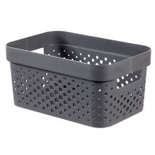 Curver Infinity Dots Small Storage Basket 4.5 Litre - Dark Grey
