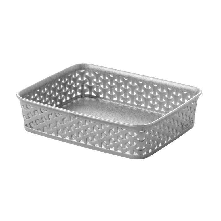 Curver Rattan Storage Basket A5 - Grey