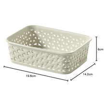 Curver Rattan Storage Basket A6 - Cream