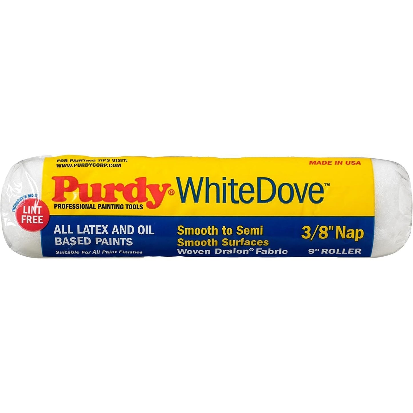 Purdy White Dove 9" Paint Roller Sleeve 3/8" Nap 1.5" Core