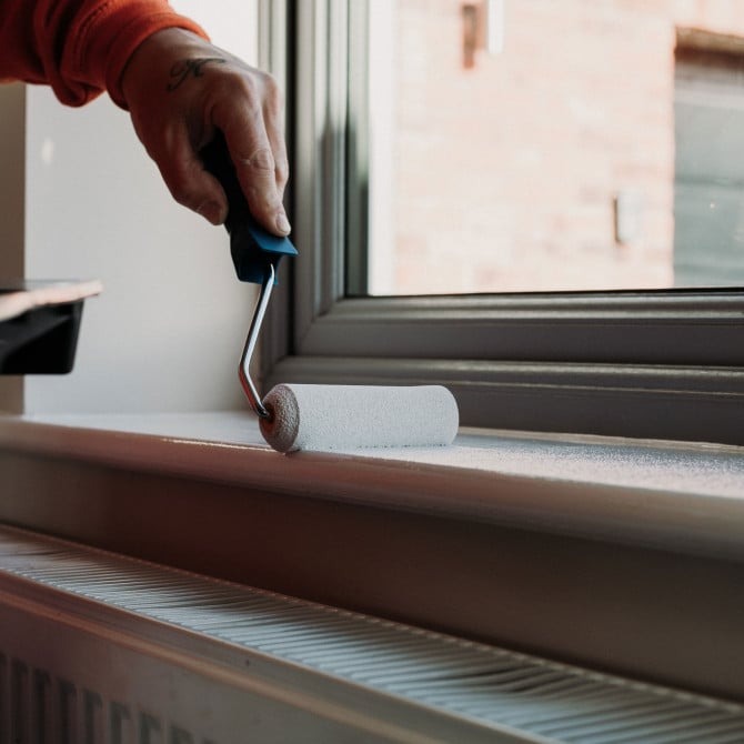 Hamilton 4" Mini Mixed Paint Roller Set - 7 Piece