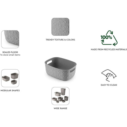 Curver Softex Small Storage Basket 4 Litre - Taupe