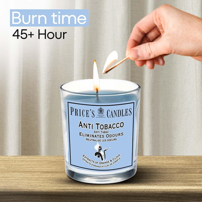 Price's Glass Candle - Anti Tobacco   