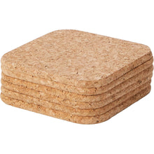 Apollo Square Cork Coasters Set of 6