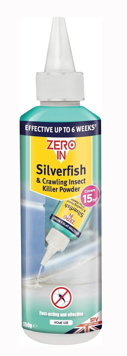 Zero In Silverfish & Crawling Insect Killer Powder ZER008 - 150g