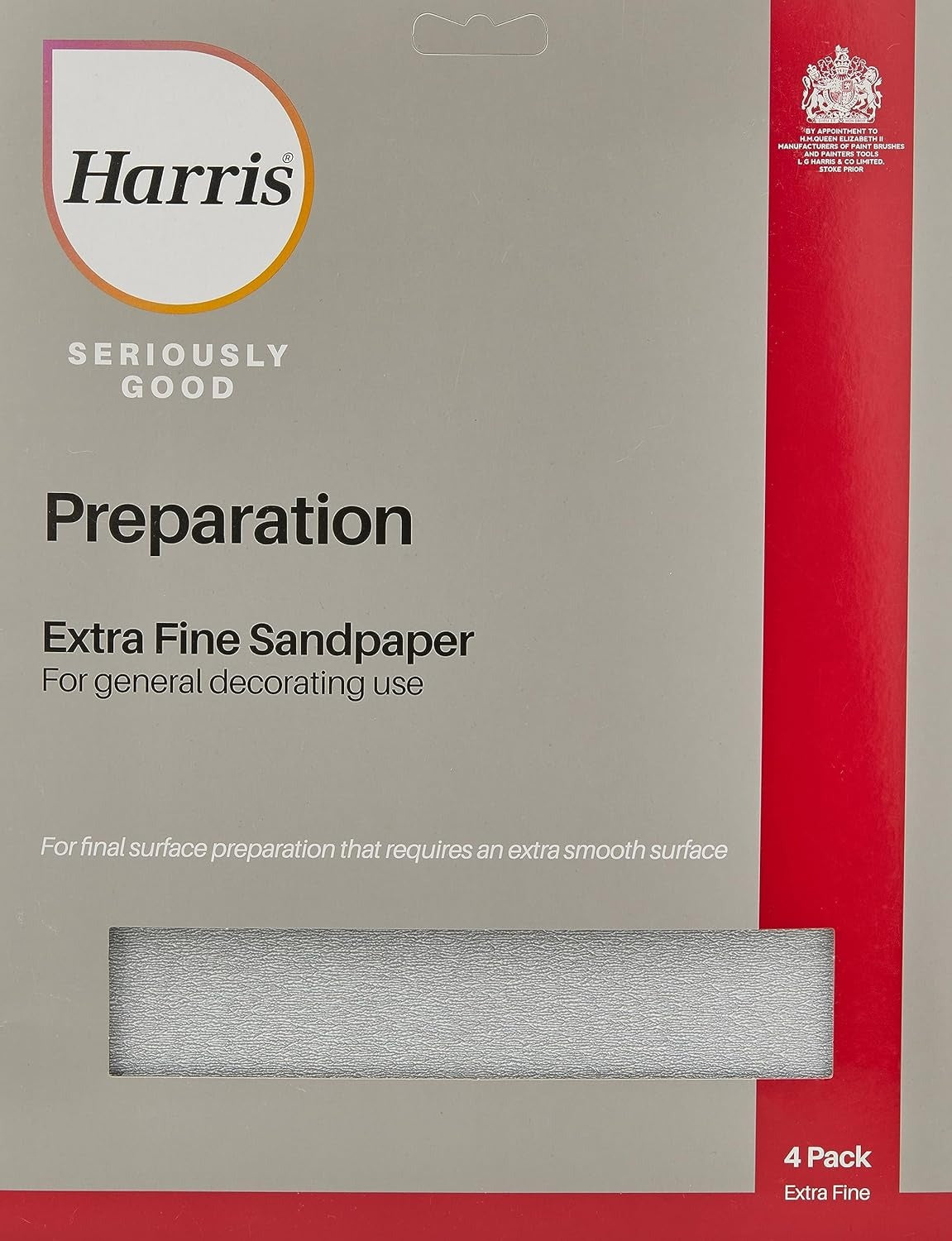 Harris Seriously Good Extra Fine Sandpaper - 4 Pack