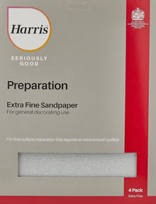Harris Seriously Good Extra Fine Sandpaper - 4 Pack