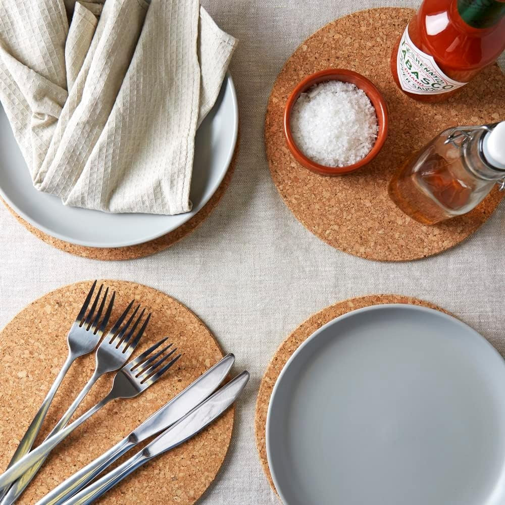 Apollo Round Cork Placemats & Coasters Set of 6
