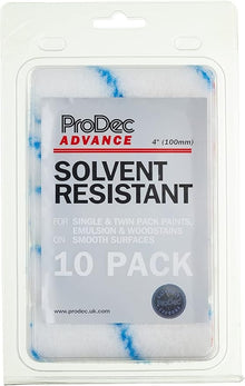 ProDec Advance Solvent Resistant Paint Roller Sleeves 4" Pack 10  