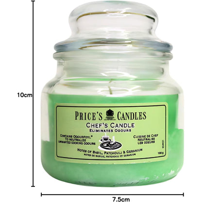 Price's Glass Candle With Lid - Chef's