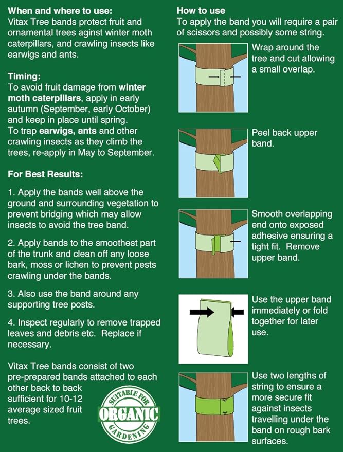 Vitax Tree Grease Bands Winter Moth Trap - 2 x 1.75m