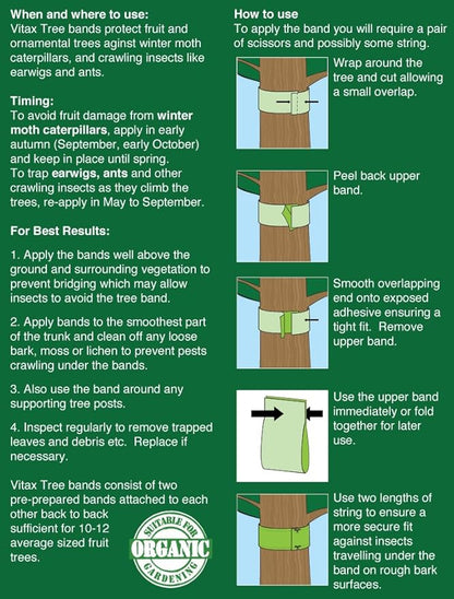 Vitax Tree Grease Bands Winter Moth Trap - 2 x 1.75m