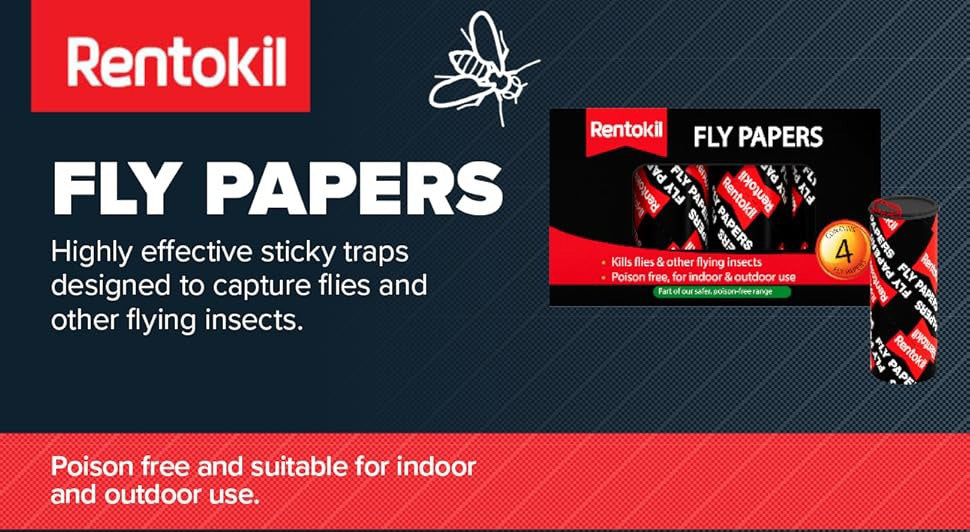 Rentokil Fly Papers 4 Pack