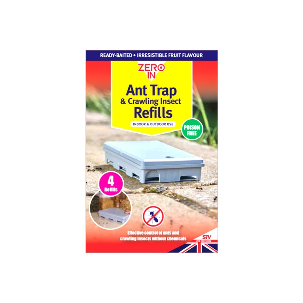 Zero In Ant & Crawling Insect Trap Bait Refills - 4 Pack