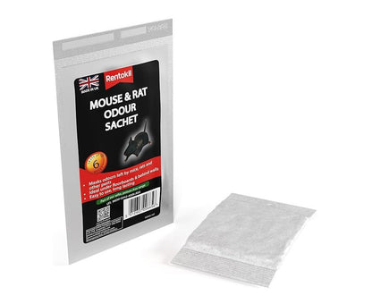 Rentokil Mouse & Rat Odour Sachet - Ideal under floorboards or behind walls