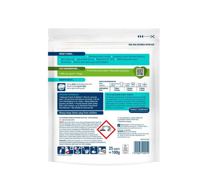 Dr. Beckmann Bio Laundry Detergent Sheets - 25 Pack