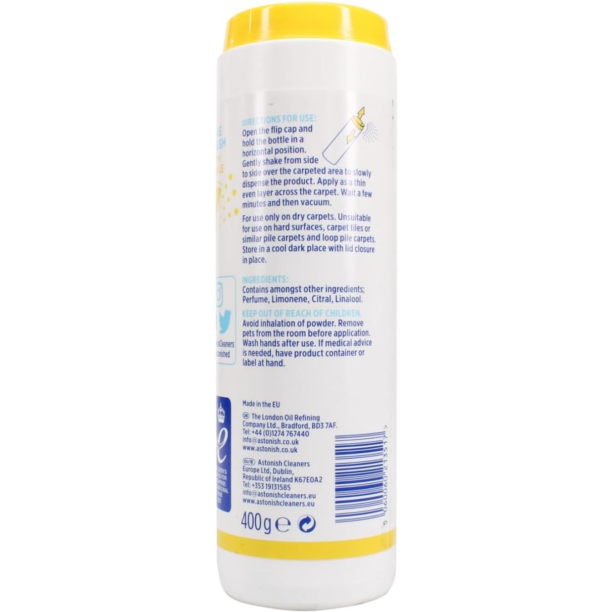 Astonish Shake & Fresh - Lemon Sparkle 350g