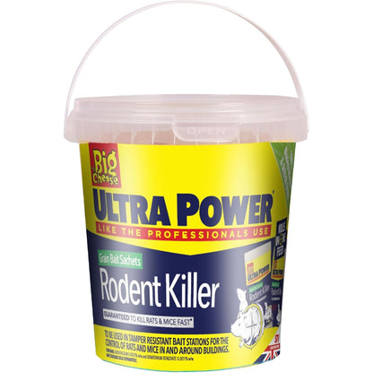 The Big Cheese Ultra Power Grain Bait Rodent Killer 7 x 20g Sachets 