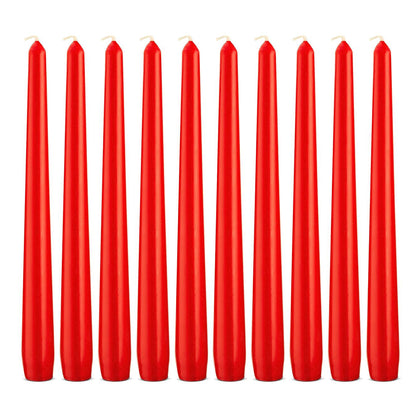 Bolsius Tapered Candles 10 Pack - Red