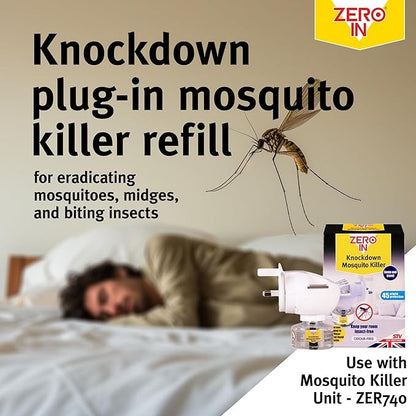 Zero In Knockdown Mosquito Killer Plug In Refill 30ml ZER742