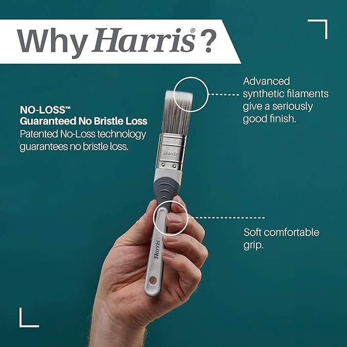 Harris Seriously Good Walls & Ceilings Paint Brush Set 5 Pack