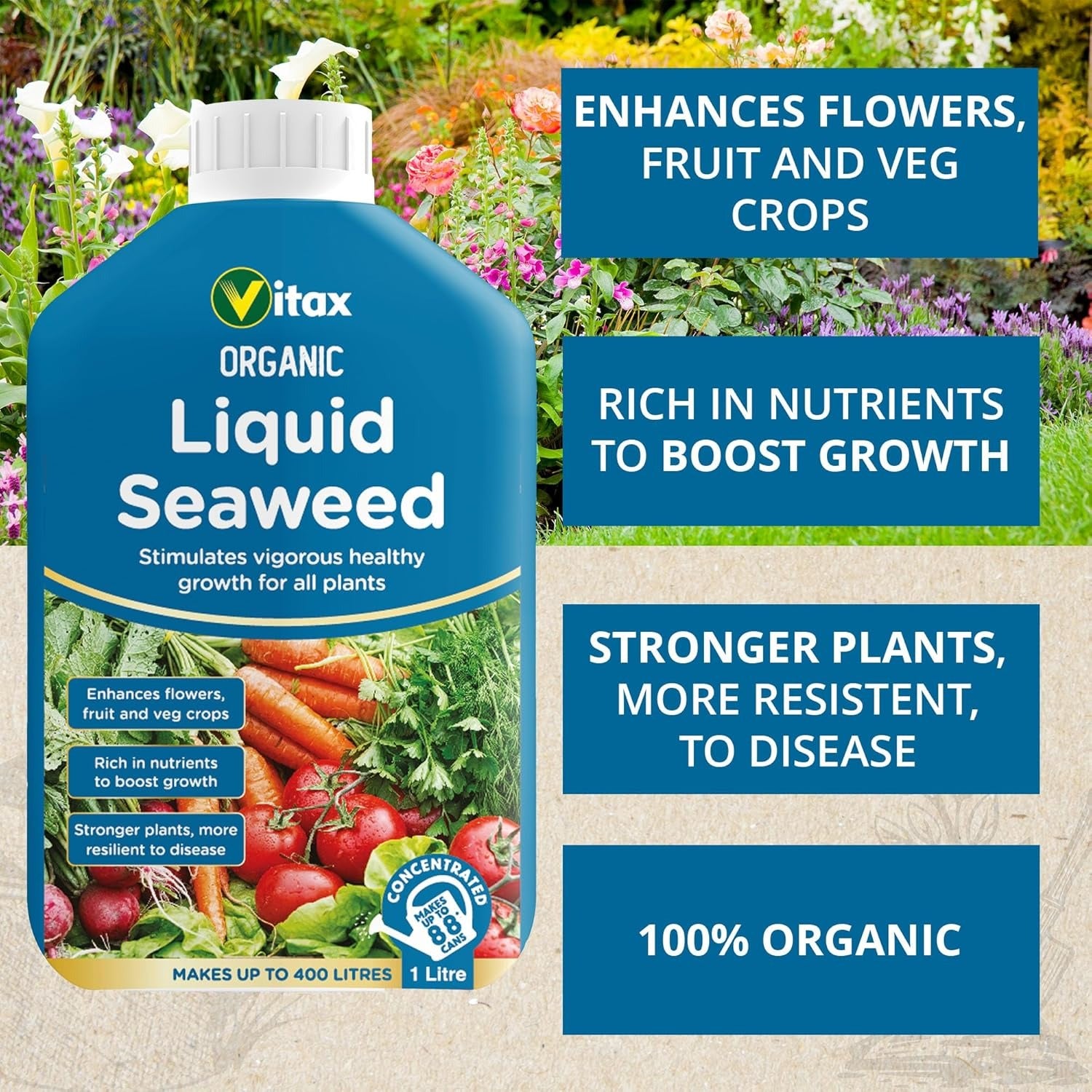 Vitax Organic Liquid Seaweed 1 Litre