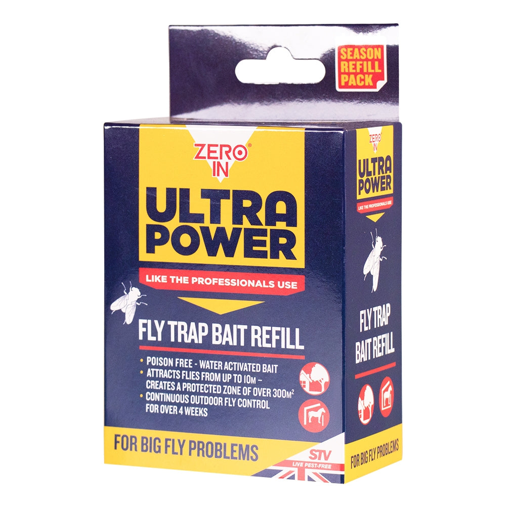 Zero In ULTRA POWER Fly Trap Bait Refill 6 x 8g