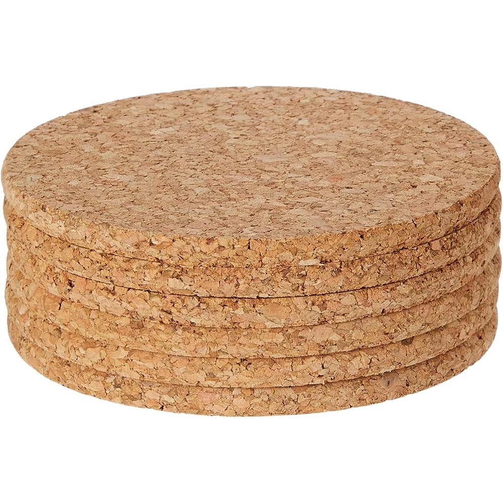 Apollo Round Cork Coasters Set of 6