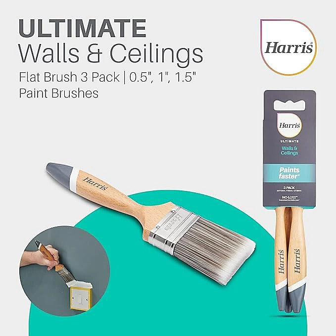 Harris Ultimate Walls & Ceilings Paint Brush Set Pack Of 3