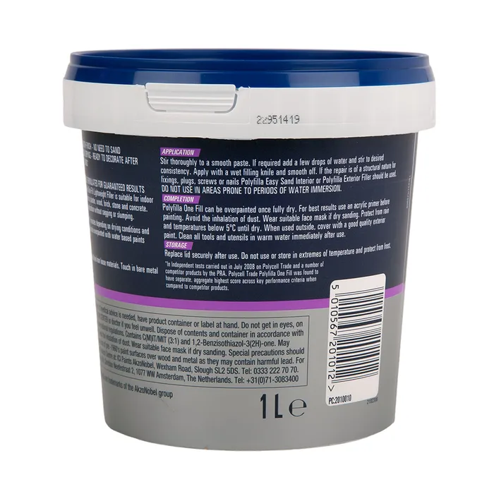 Polycell Trade Polyfilla One Fill - 1 Litre