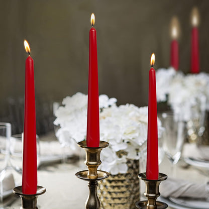 Bolsius Tapered Candles 10 Pack - Red