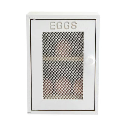 Apollo Rubberwood Egg Cabinet for 12 Eggs - White